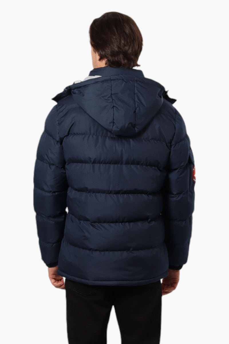 Canada Weather Gear Zip Pocket Bubble Bomber Jacket - Navy - Mens Bomber Jackets - Canada Weather Gear