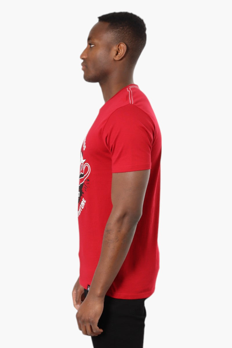 Canada Weather Gear Wilderness Print Tee - Red - Mens Tees & Tank Tops - Canada Weather Gear