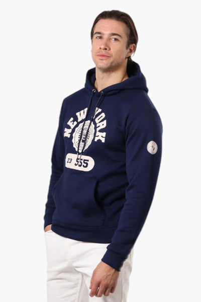 Super Triple Goose New York Print Hoodie - Navy - Mens Hoodies & Sweatshirts - Canada Weather Gear