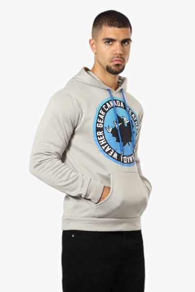 Canada Weather Gear Logo Print Hoodie - Stone - Mens Hoodies & Sweatshirts - Canada Weather Gear