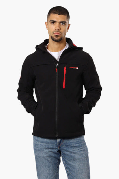 Canada Weather Gear Hooded Fleece Lined Lightweight Jacket - Black - Mens Lightweight Jackets - Canada Weather Gear