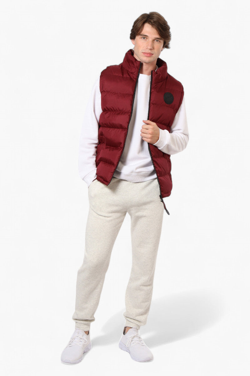 Canada Weather Gear Solid Bubble Vest - Burgundy - Mens Vests - Canada Weather Gear