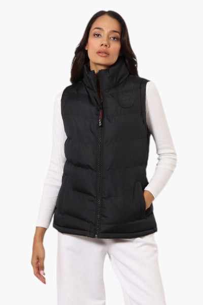 Canada Weather Gear Solid Bubble Vest - Black - Womens Vests - Canada Weather Gear