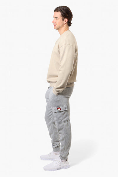 Canada Weather Gear Tie Waist Cargo Joggers - Grey - Mens Joggers & Sweatpants - Canada Weather Gear