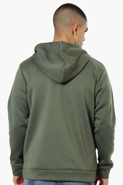 Canada Weather Gear Logo Zipper Detail Hoodie - Green - Mens Hoodies & Sweatshirts - Canada Weather Gear