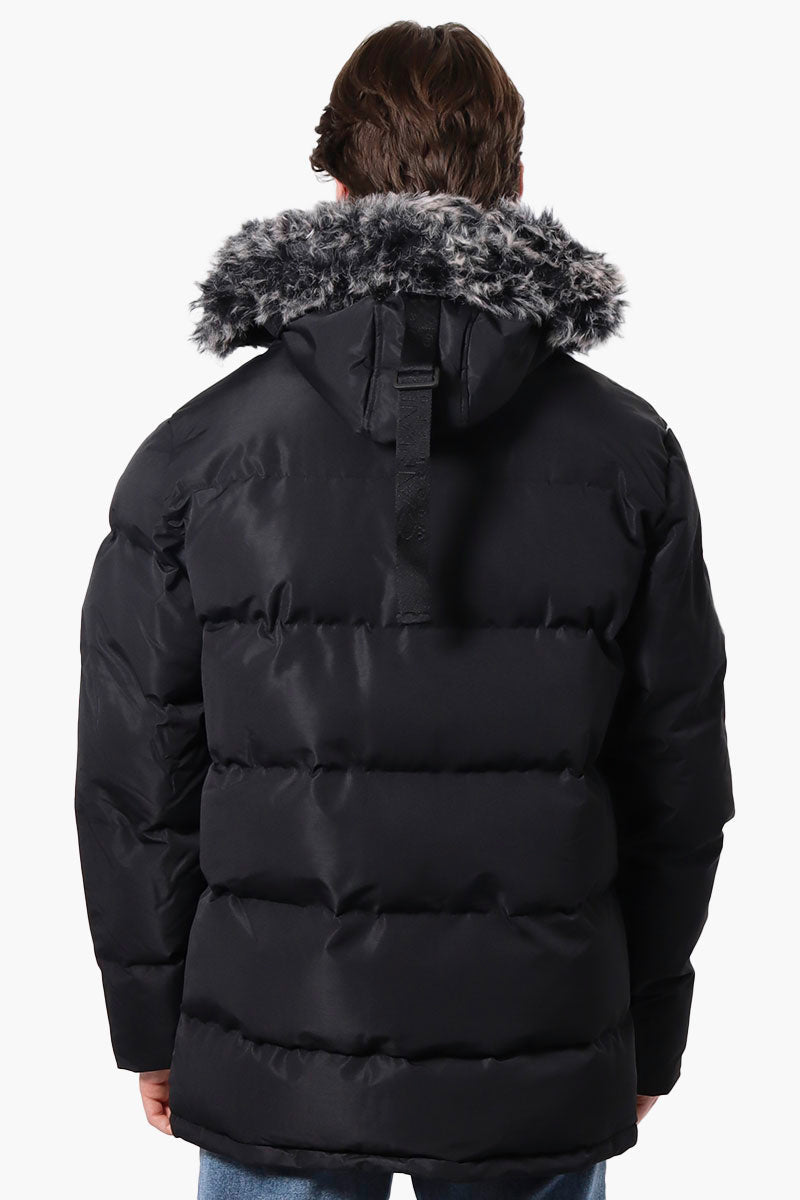 Canada Weathergear black puffer parka shops faux fur hood