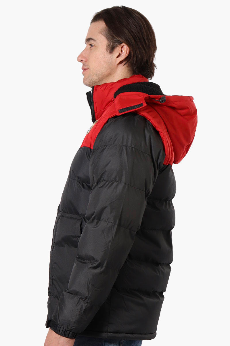 Canada Work Gear Zip Off Sleeve Bomber Jacket - Red - Mens Parka Jackets - Canada Weather Gear