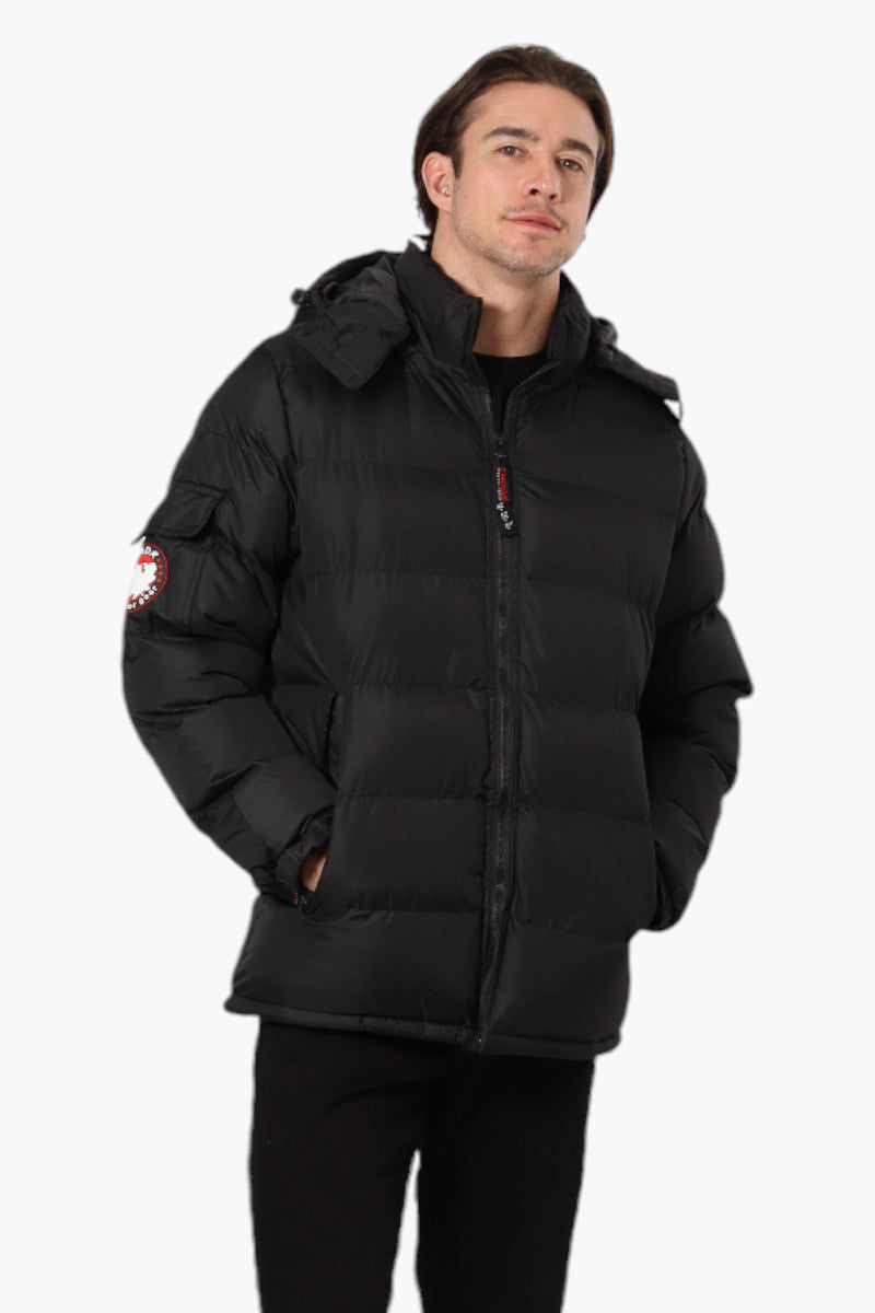 Canada Weather Gear Zip Pocket Bubble Bomber Jacket - Black - Mens Bomber Jackets - Canada Weather Gear