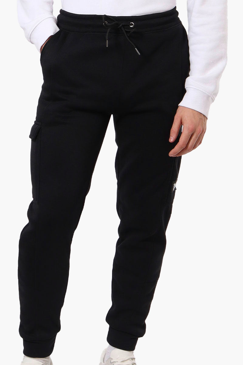 Super Triple Goose Tie Waist Cargo Joggers - Black - Mens Joggers & Sweatpants - Canada Weather Gear