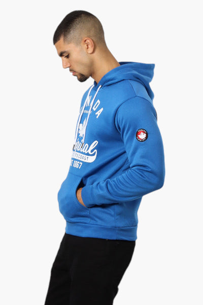 Canada Weather Gear Coast To Coast Print Hoodie - Blue - Mens Hoodies & Sweatshirts - Canada Weather Gear