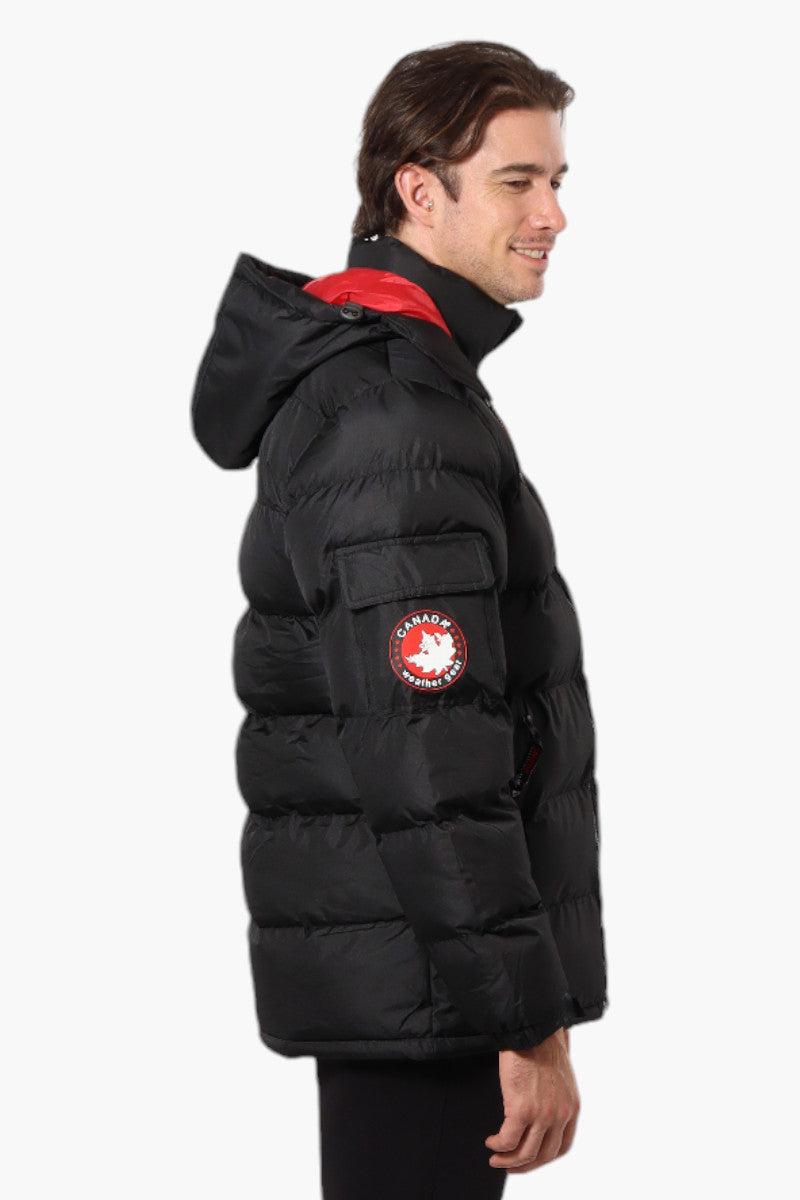 Canada Weather Gear Zip Pocket Bubble Bomber Jacket - Black - Mens Bomber Jackets - Canada Weather Gear