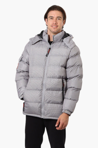 Canada Weather Gear Zip Pocket Bubble Bomber Jacket - Grey - Mens Bomber Jackets - Canada Weather Gear