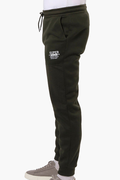 Super Triple Goose Track & Field Print Joggers - Olive - Mens Joggers & Sweatpants - Canada Weather Gear