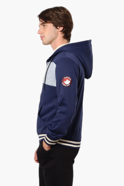 Canada Weather Gear Color Block Sherpa Lined Lightweight Jacket - Navy - Mens Lightweight Jackets - Canada Weather Gear