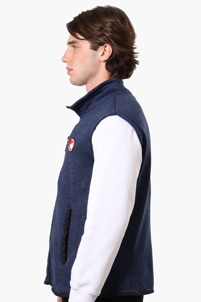 Canada Weather Gear Full Zip Fleece Vest - Navy - Mens Vests - Canada Weather Gear