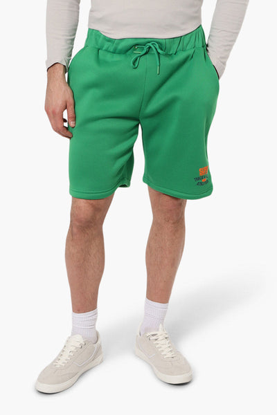 Super Triple Goose Tie Waist Core Shorts - Green - Mens Shorts & Capris - International Clothiers