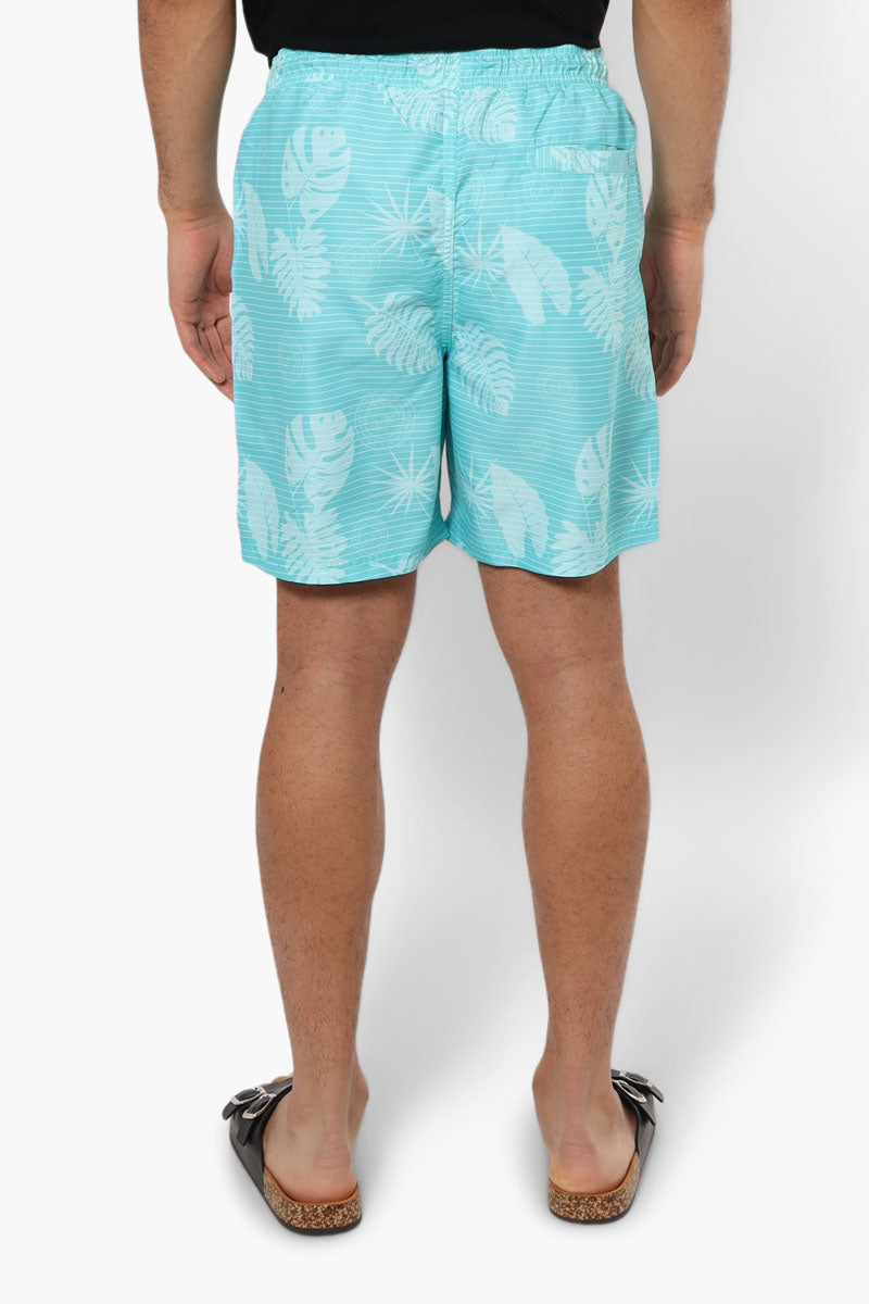 Canada Weather Gear Patterned Tie Waist Shorts - Turquoise - Mens Shorts & Capris - Canada Weather Gear