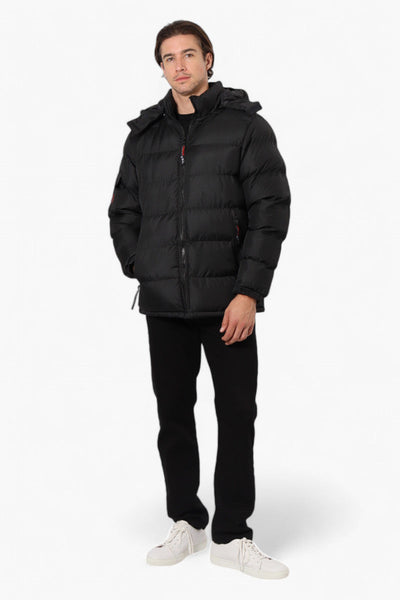 Canada Weather Gear Zip Pocket Bubble Bomber Jacket - Black - Mens Bomber Jackets - Canada Weather Gear