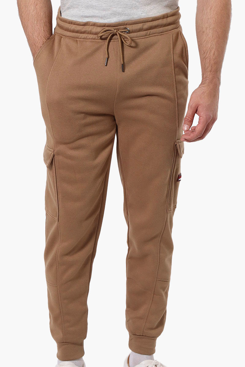 Canada Weather Gear Tie Waist Cargo Joggers - Camel - Mens Joggers & Sweatpants - Canada Weather Gear