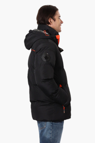 Canada Weather Gear Contrast Trim Bubble Bomber Jacket - Black - Mens Bomber Jackets - Canada Weather Gear