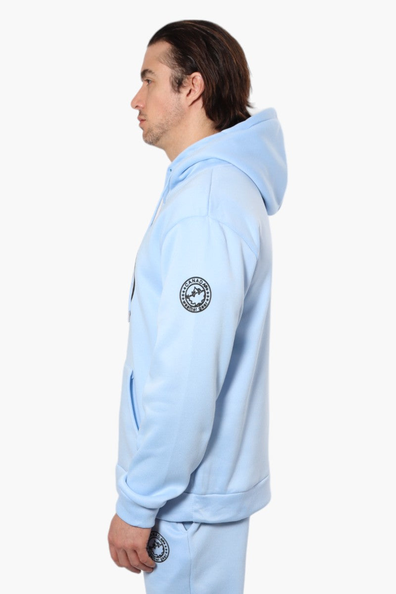 Canada Weather Gear Solid Centre Logo Hoodie - Blue - Mens Hoodies & Sweatshirts - Canada Weather Gear