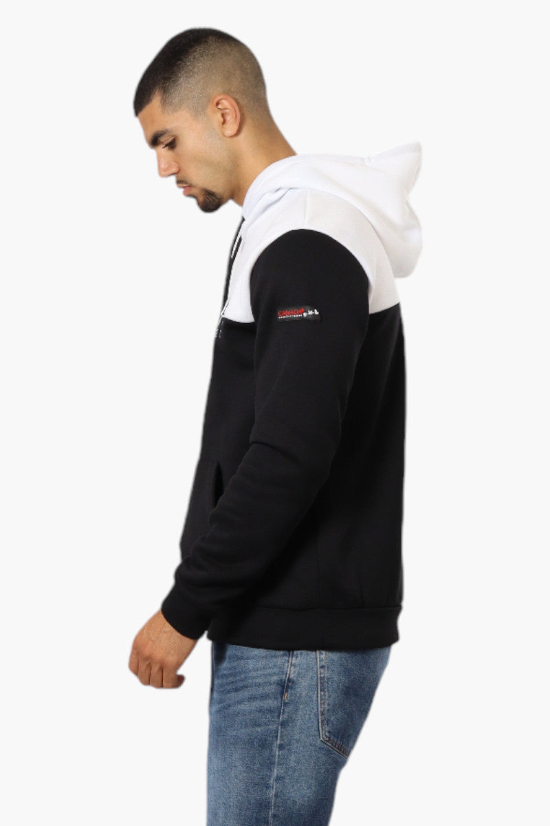 Canada Weather Gear Colour Block Embroidered Logo Hoodie - White - Mens Hoodies & Sweatshirts - Canada Weather Gear