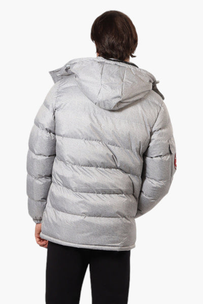 Canada Weather Gear Zip Pocket Bubble Bomber Jacket - Grey - Mens Bomber Jackets - Canada Weather Gear