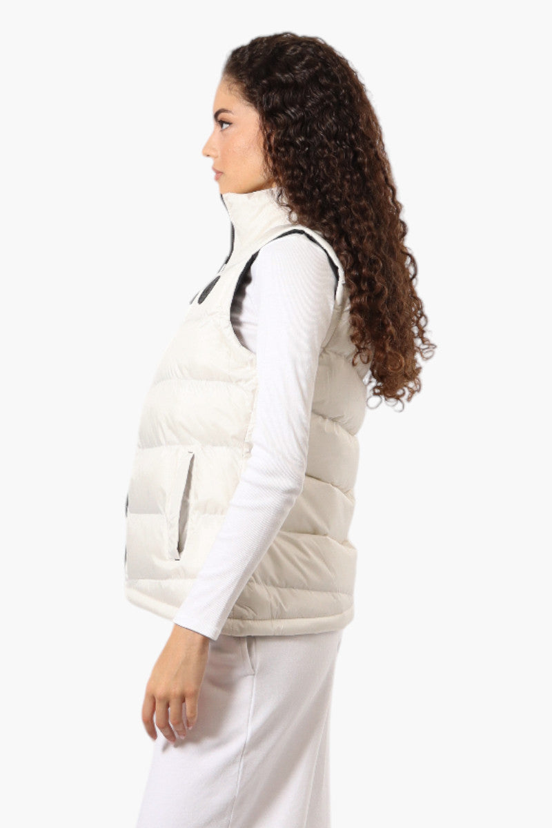 Super Triple Goose Solid Bubble Vest - White - Womens Vests - Canada Weather Gear