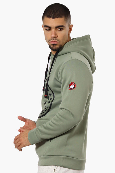 Canada Weather Gear Logo Print Hoodie - Green - Mens Hoodies & Sweatshirts - Canada Weather Gear