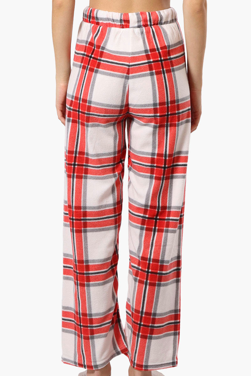 Canada Weather Gear Plaid Wide Leg Pajama Pants - Red - Womens Pajamas - Canada Weather Gear