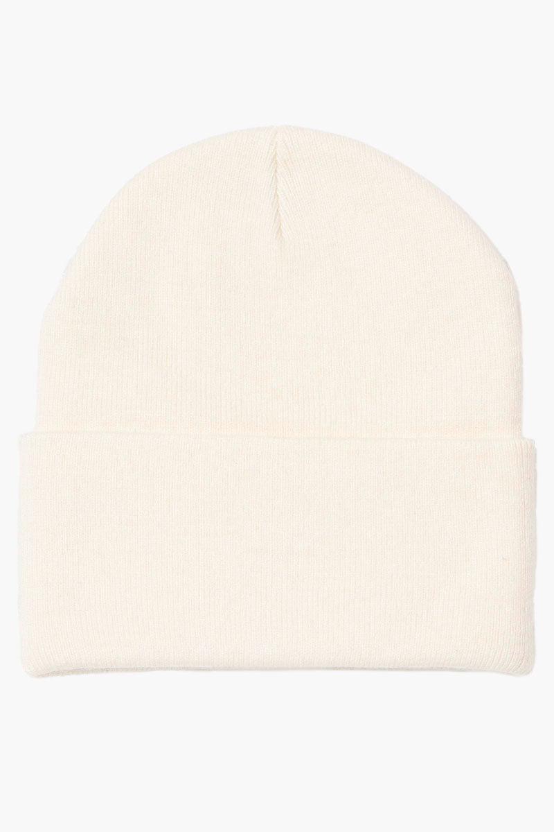 Canada Weather Gear Basic Cuffed Hat - Cream - Mens Hats - Canada Weather Gear