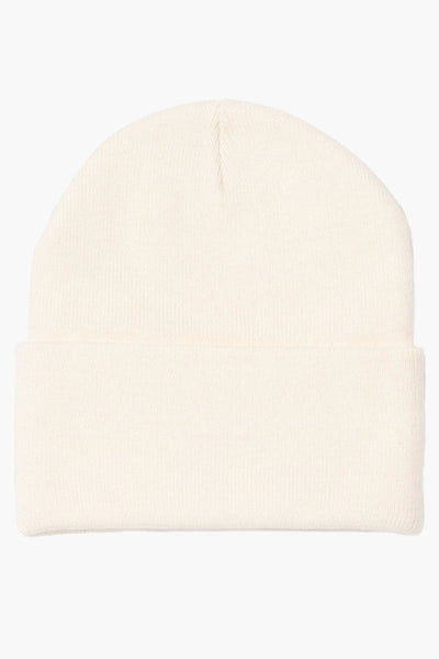 Canada Weather Gear Basic Cuffed Hat - Cream - Mens Hats - Canada Weather Gear