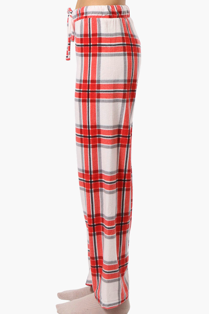 Canada Weather Gear Plaid Wide Leg Pajama Pants - Red - Womens Pajamas - Canada Weather Gear