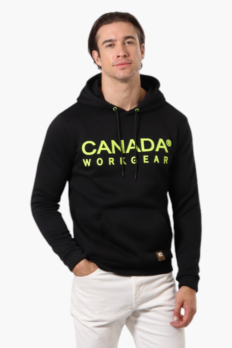 Canada Work Gear Solid Logo Print Hoodie - Black - Mens Hoodies & Sweatshirts - Canada Weather Gear