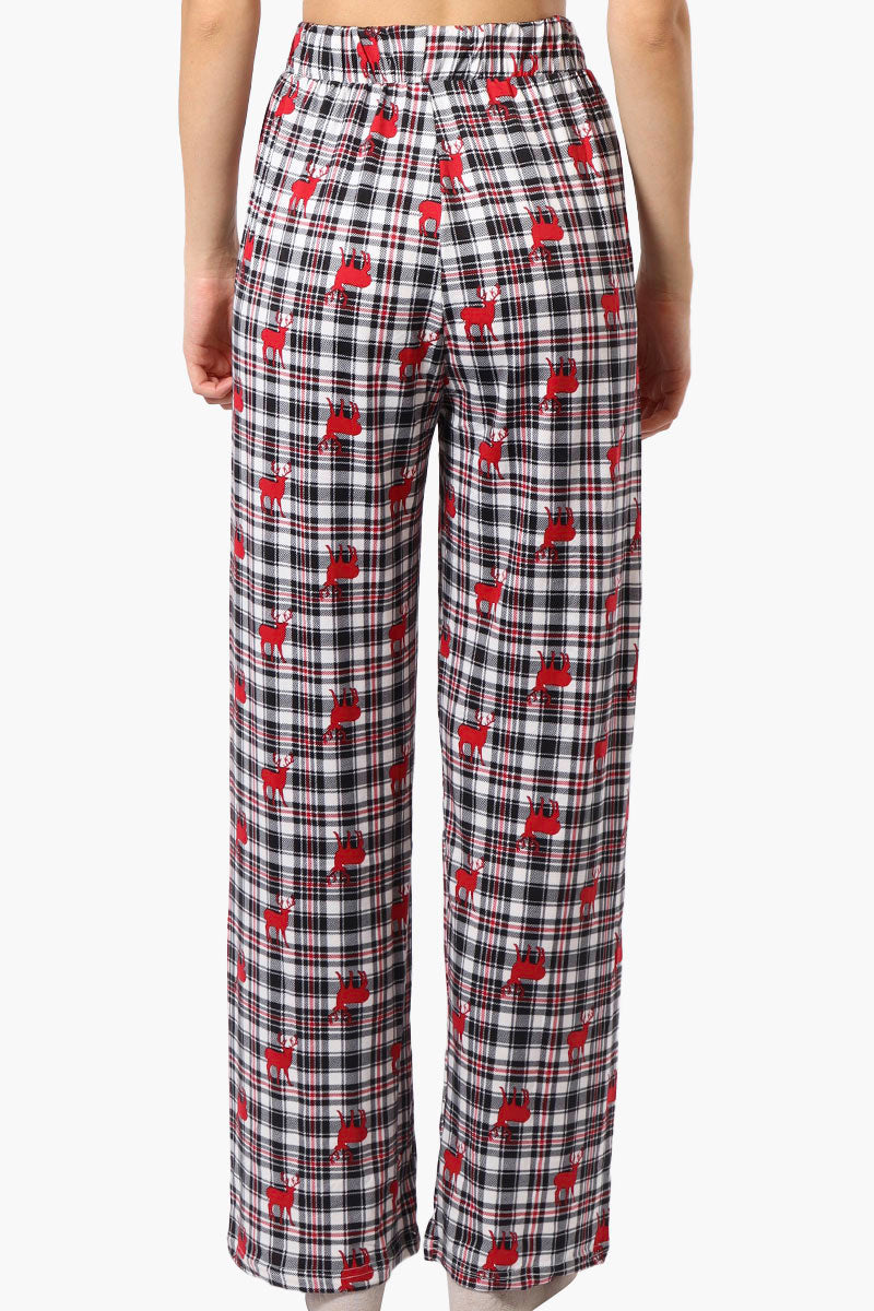 Canada Weather Gear Reindeer Pattern Wide Leg Pajama Pants - Multi - Womens Pajamas - Canada Weather Gear