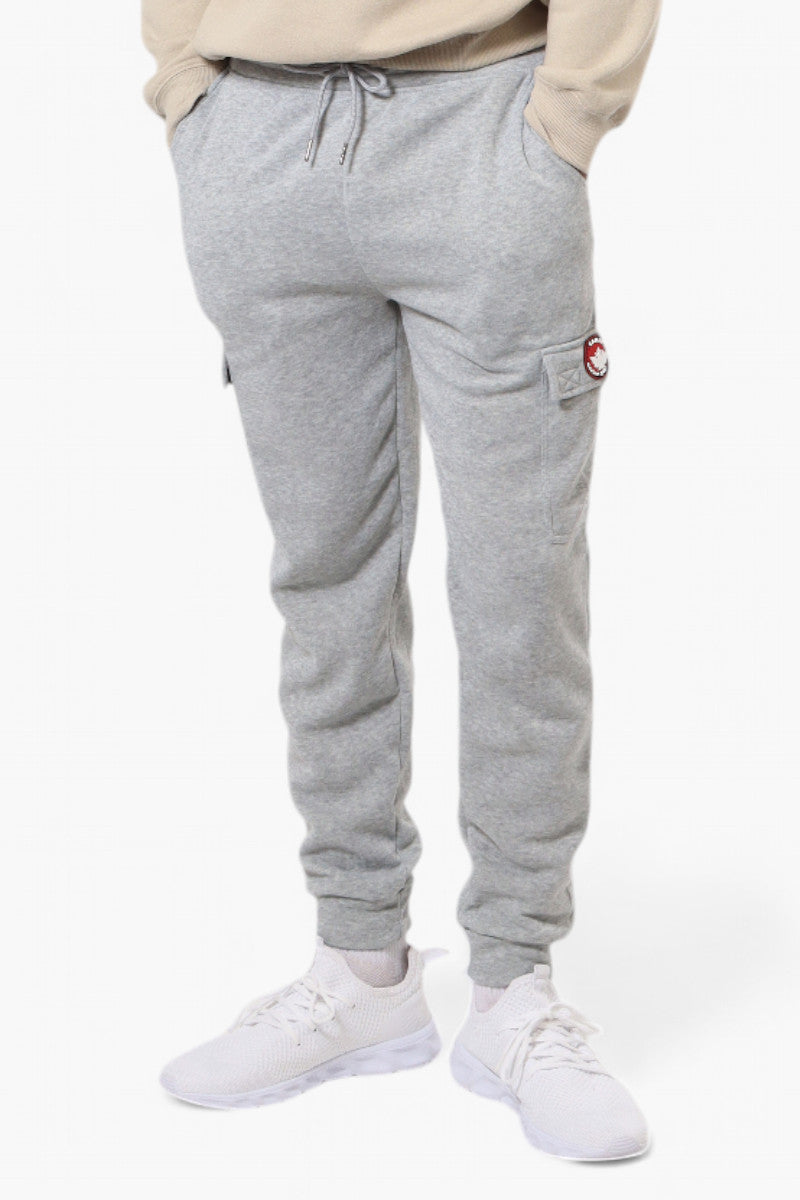 Canada Weather Gear Tie Waist Cargo Joggers - Grey - Mens Joggers & Sweatpants - Canada Weather Gear