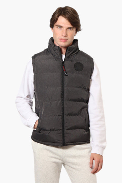 Canada Weather Gear Solid Bubble Vest - Grey - Mens Vests - Canada Weather Gear