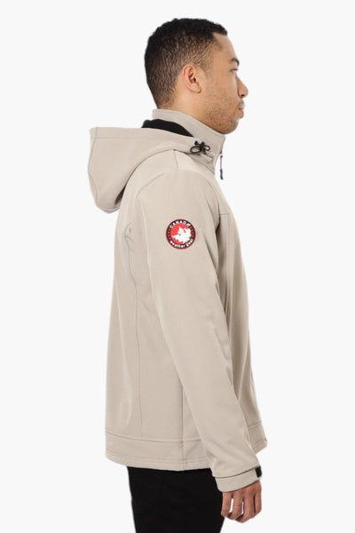 Canada Weather Gear Fleece Lined Lightweight Jacket - Stone - Mens Lightweight Jackets - Canada Weather Gear