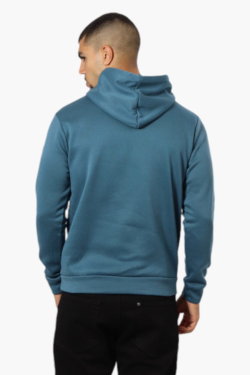 Canada Weather Gear Mountain Outfitters Print Hoodie - Teal - Mens Hoodies & Sweatshirts - Canada Weather Gear