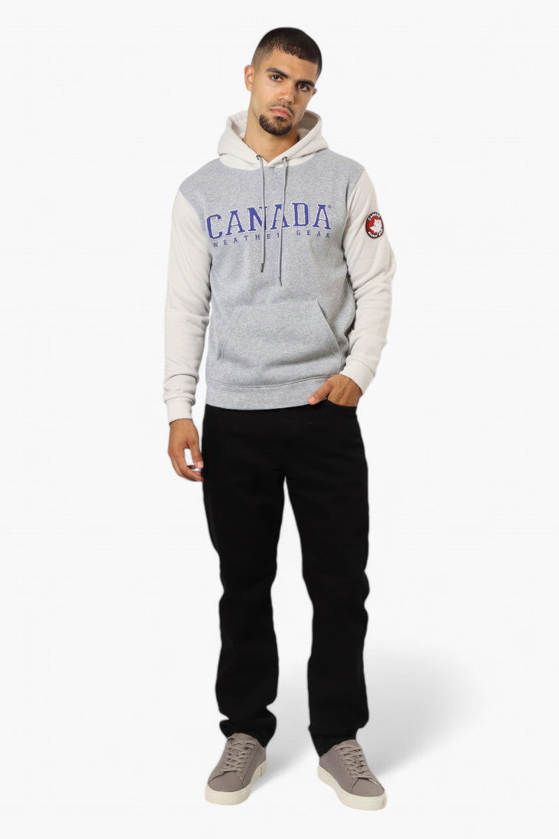 Canada Weather Gear Colour Block Hoodie - Grey - Mens Hoodies & Sweatshirts - Canada Weather Gear