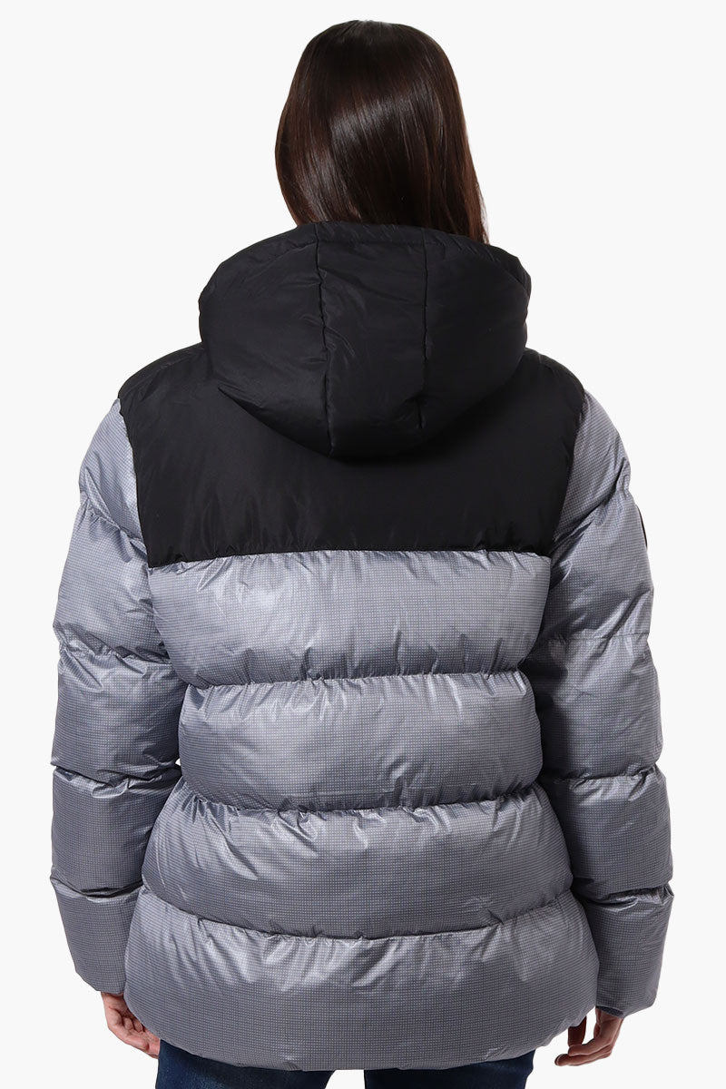 Super Triple Goose Sherpa Lined Bubble Bomber Jacket - Grey - Womens Bomber Jackets - Canada Weather Gear