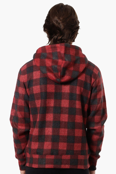 Canada Weather Gear Plaid Fleece Lined Lightweight Jacket - Red - Mens Lightweight Jackets - Canada Weather Gear