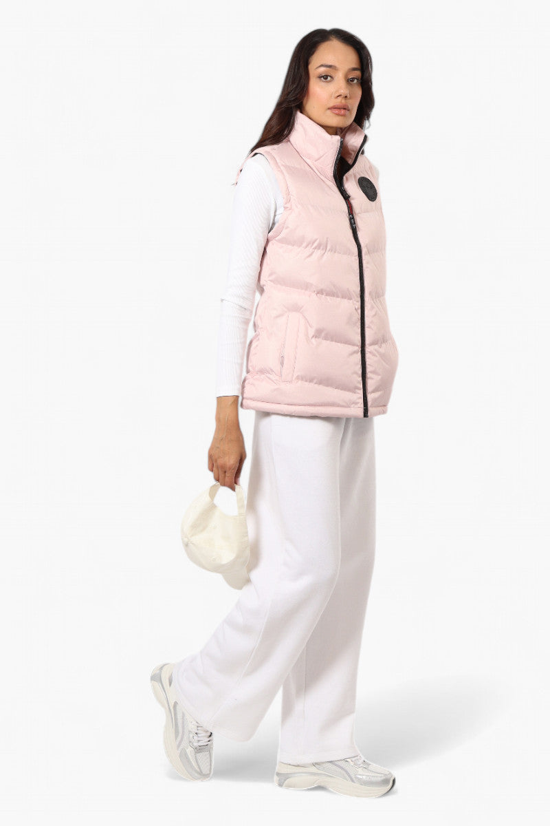 Canada Weather Gear Solid Bubble Vest - Blush - Womens Vests - Canada Weather Gear