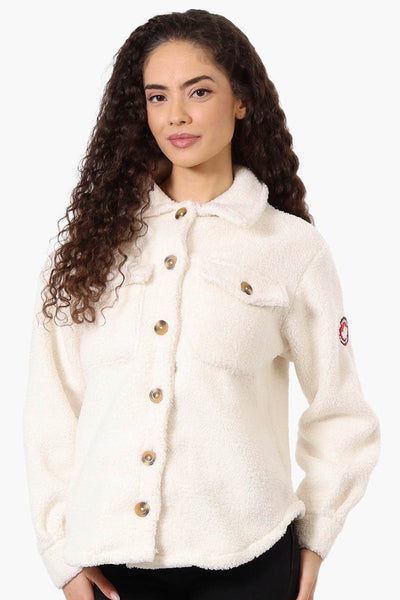 Canada Weather Gear Sherpa Lightweight Jacket - White - Womens Lightweight Jackets - Canada Weather Gear