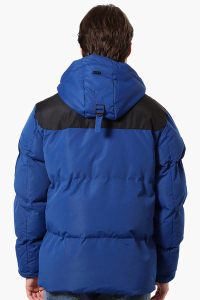 Canada Weather Gear Mouton Lined Bomber Jacket - Blue - Mens Bomber Jackets - Canada Weather Gear