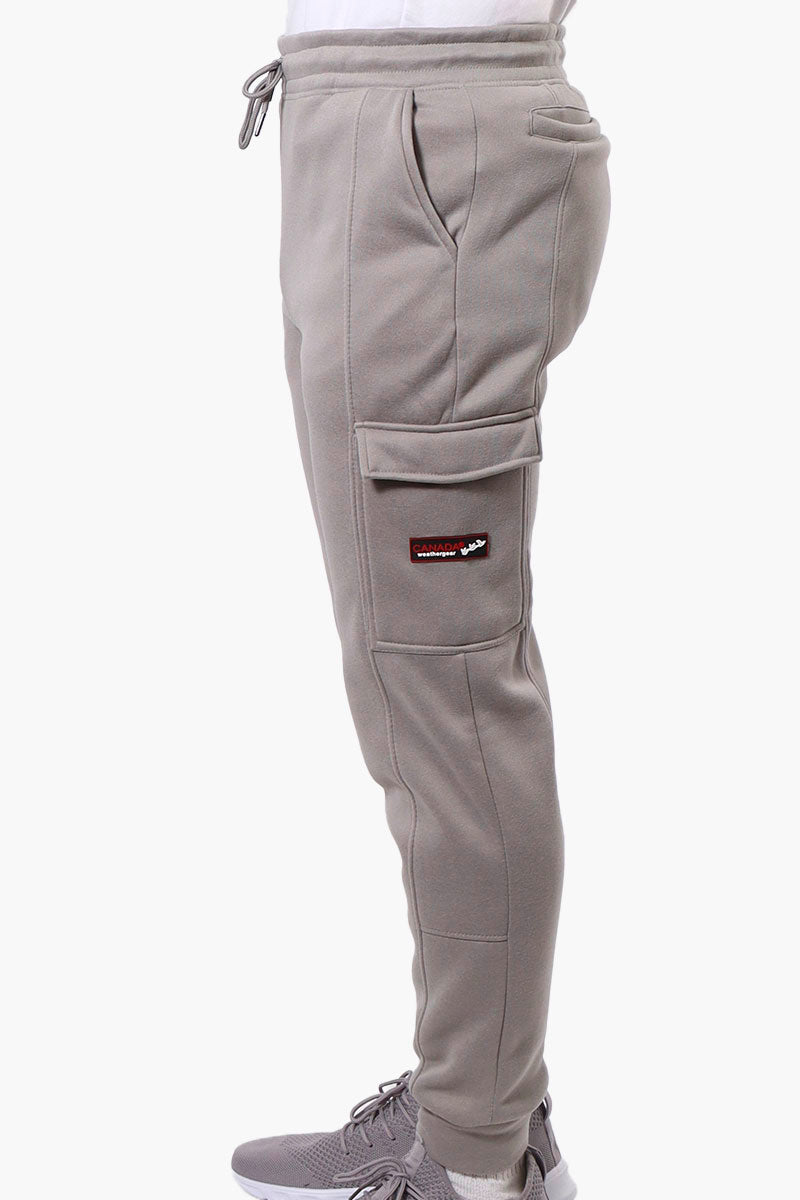 Canada Weather Gear Tie Waist Cargo Joggers - Grey - Mens Joggers & Sweatpants - Canada Weather Gear