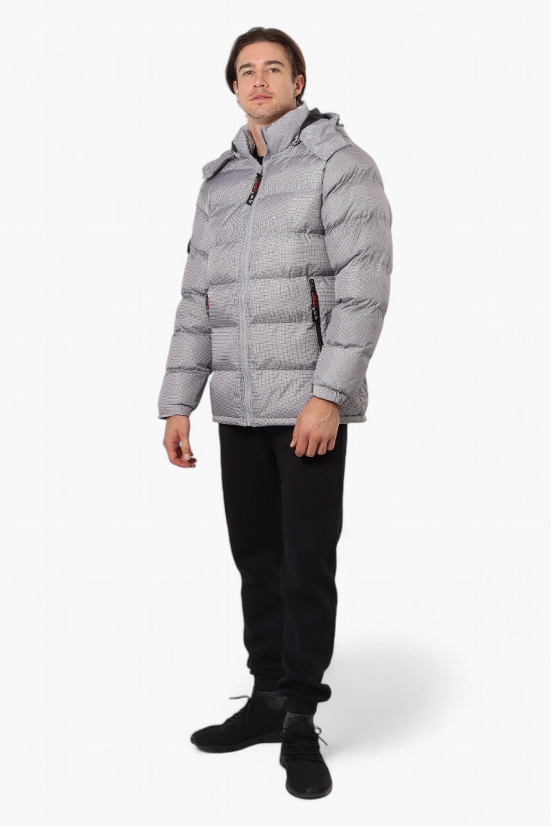 Canada Weather Gear Zip Pocket Bubble Bomber Jacket - Grey - Mens Bomber Jackets - Canada Weather Gear