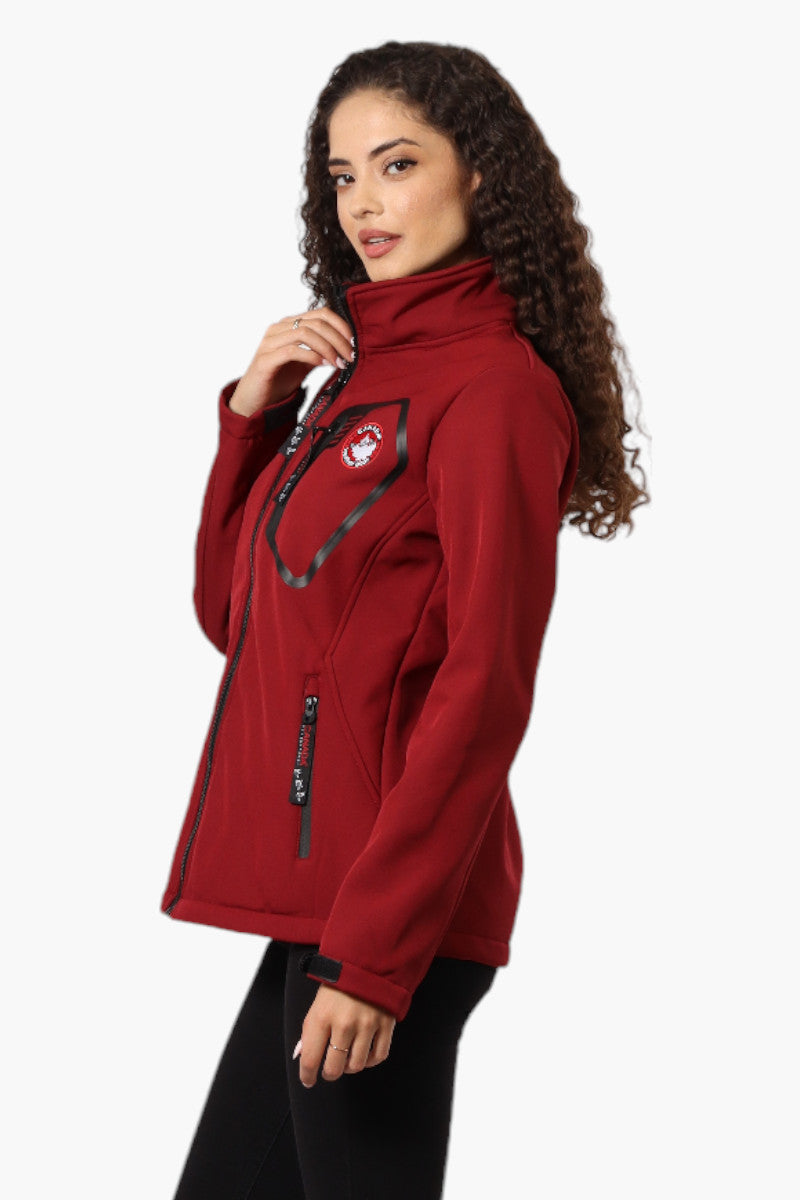 Canada Weather Gear Fleece Lined Zip Pocket Lightweight Jacket - Red - Womens Lightweight Jackets - Canada Weather Gear