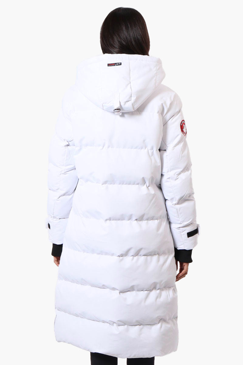 Canada Weather Gear Long Puffer Parka Jacket - White - Womens Parka Jackets - Canada Weather Gear