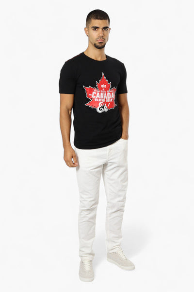Canada Weather Gear Great White North Print Tee - Black - Mens Tees & Tank Tops - Canada Weather Gear